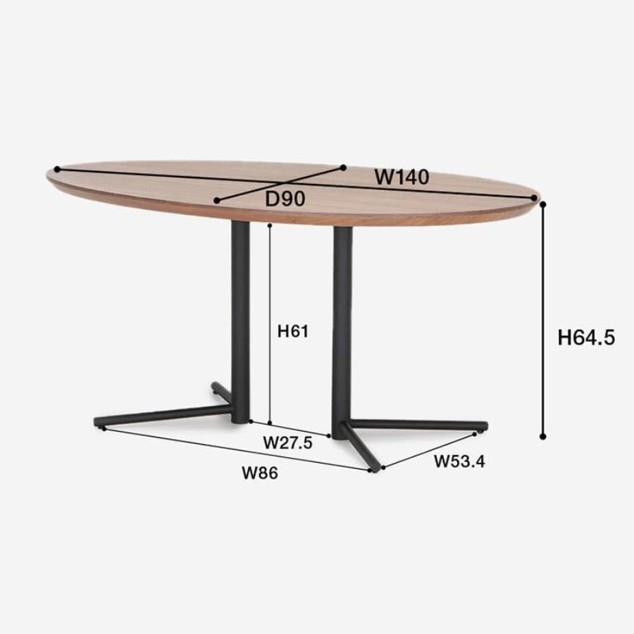ACTUS　OWN-S-DINING 　TABLE OWN-S Side Dining Table W140 | Walnut Wood– Actus häuse