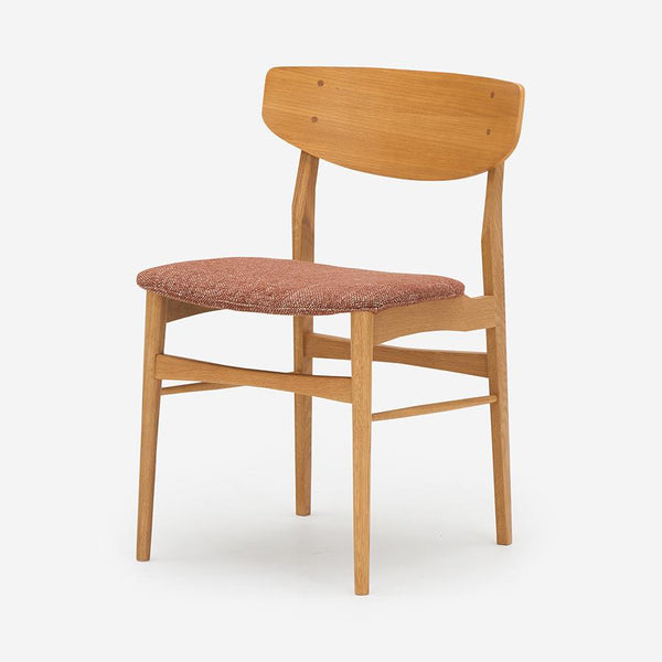 H.W.F Fabric Cushioned Dining Chair | Oak