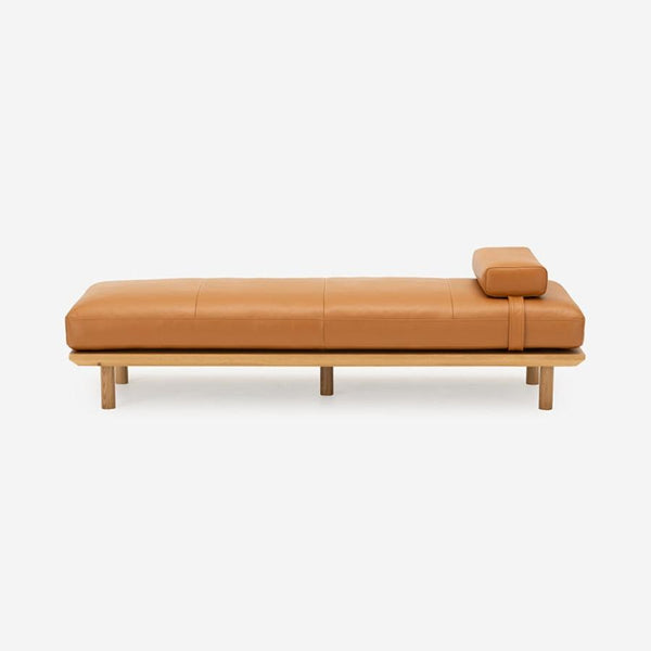 FLAD Leather day-bed sofa with pillow set