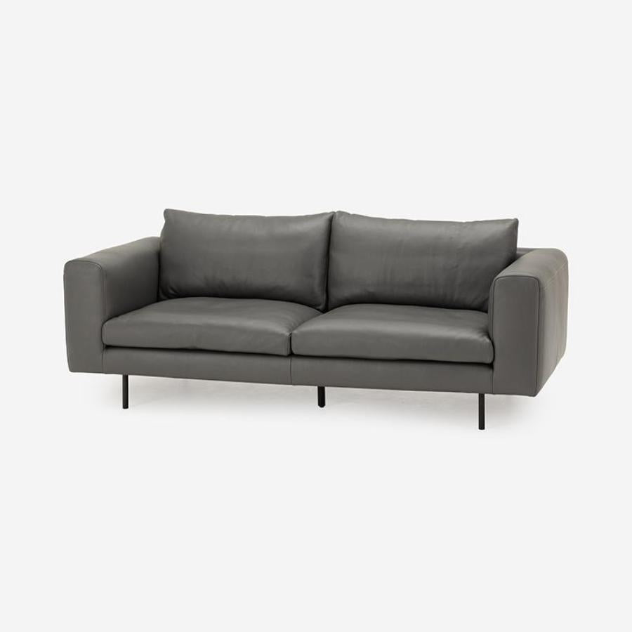 Basis Leather Sofa W190 Steel Legs