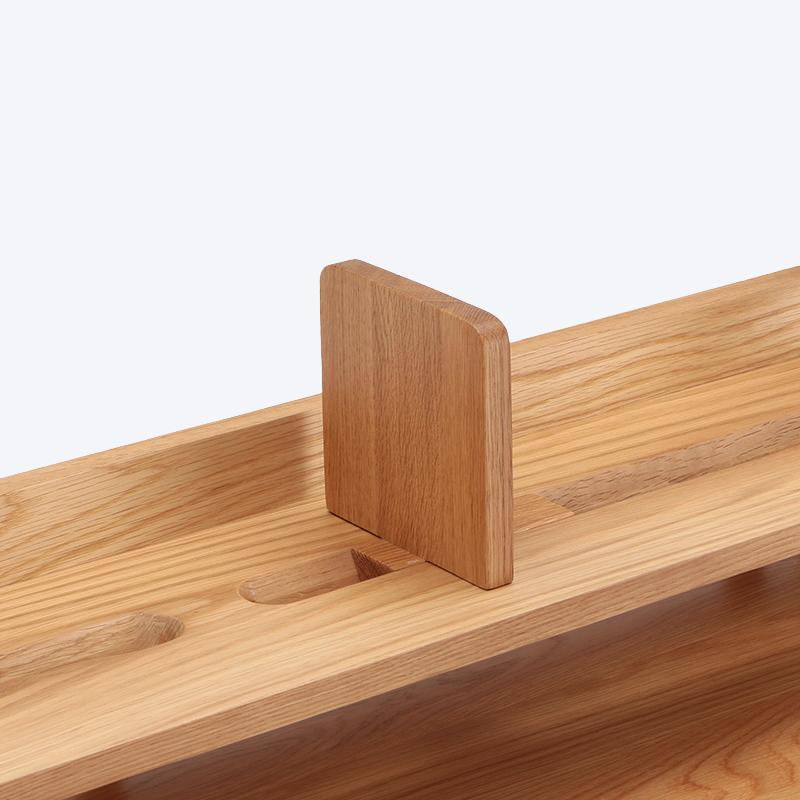 FOPPISH Oak Desk & Chest Set (Low Shelf)– Actus häuse