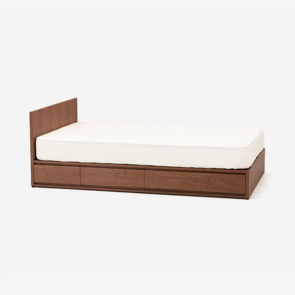 FB Walnut Chest Bed (Semi-Double) | Japan Made