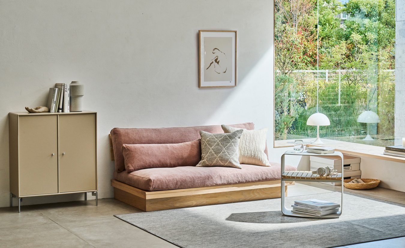 JARVI Oak & Fabric Sofa– Actus häuse